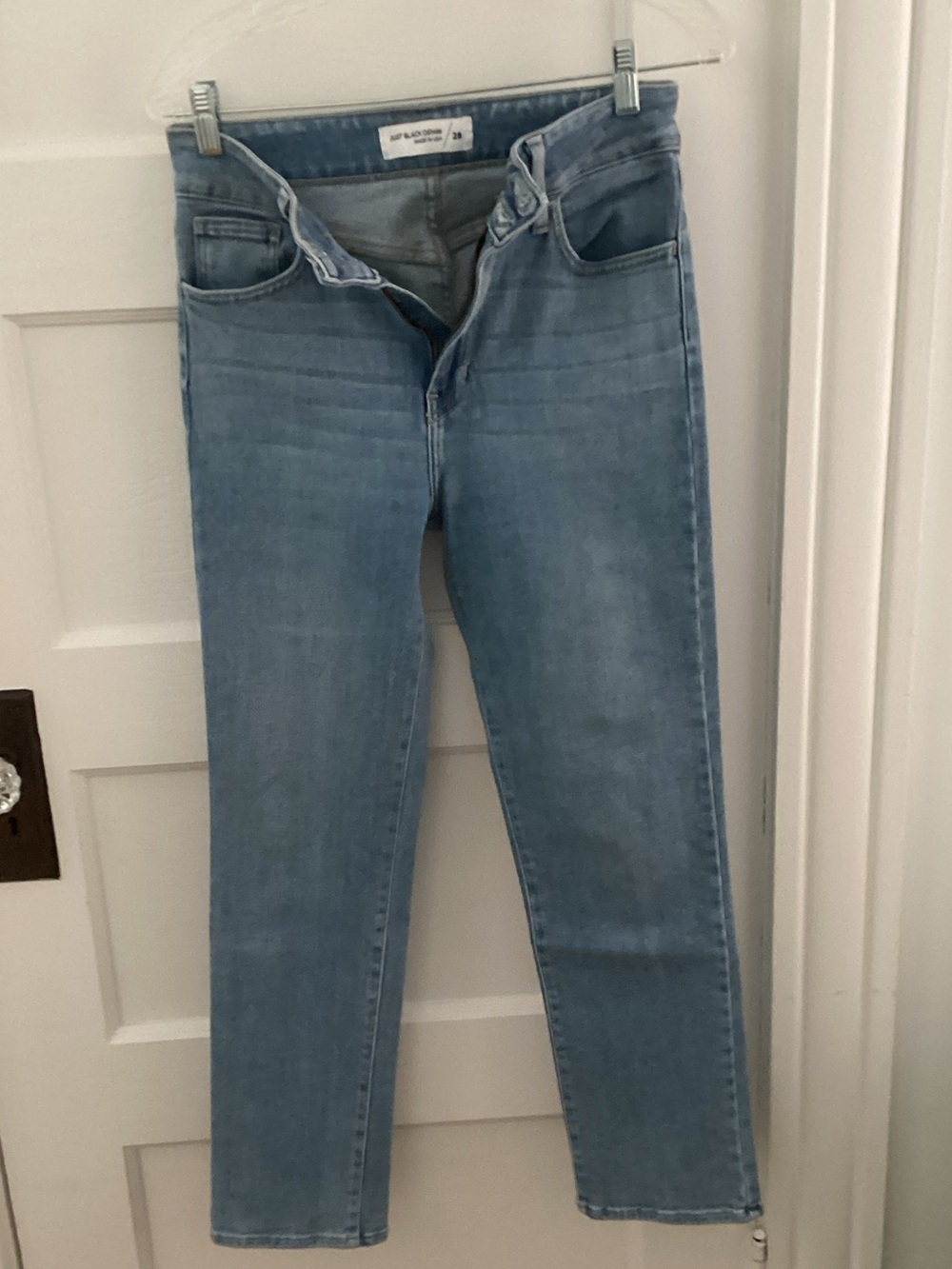 Just Black Light Blue Skinny Jeans Size 28